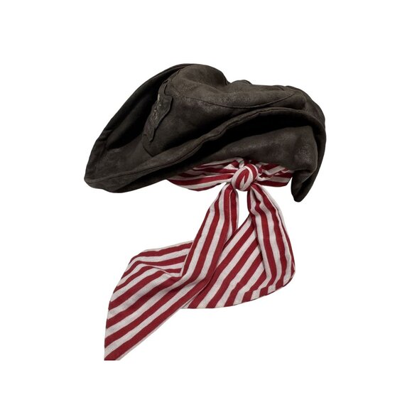 Pirates of the Caribbean Disney Parks Pirate Hat Youth Costume Brown - Picture 3 of 6